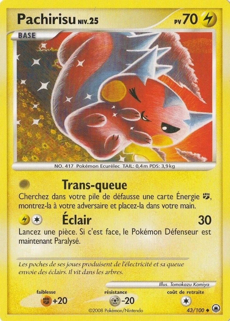 Carte Pokémon Pachirisu de l'extension Aube Majestueuse