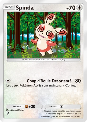 Carte Pokémon Spinda de l'extension Méga-Ascension