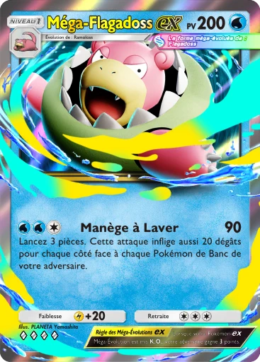 Carte Pokémon Méga-Flagadoss-ex de l'extension Méga-Rayonnement