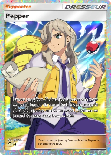 Carte Pokémon Pepper de l'extension Merveilles de Paldea