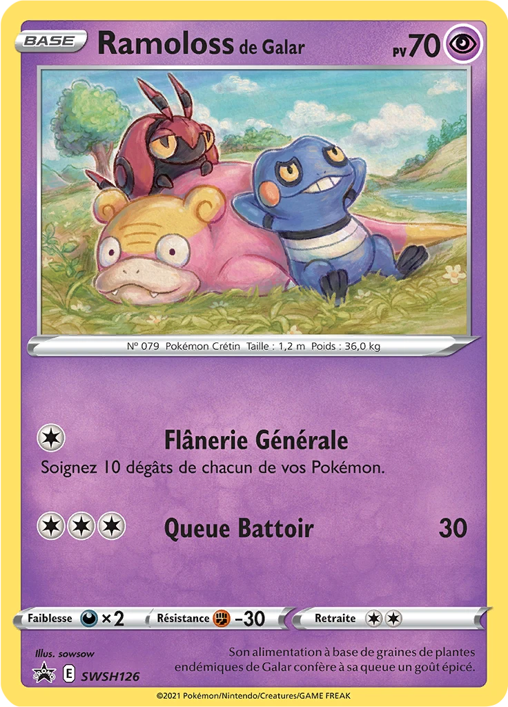 Carte Pokémon Ramoloss de Galar de l'extension Promo SWSH