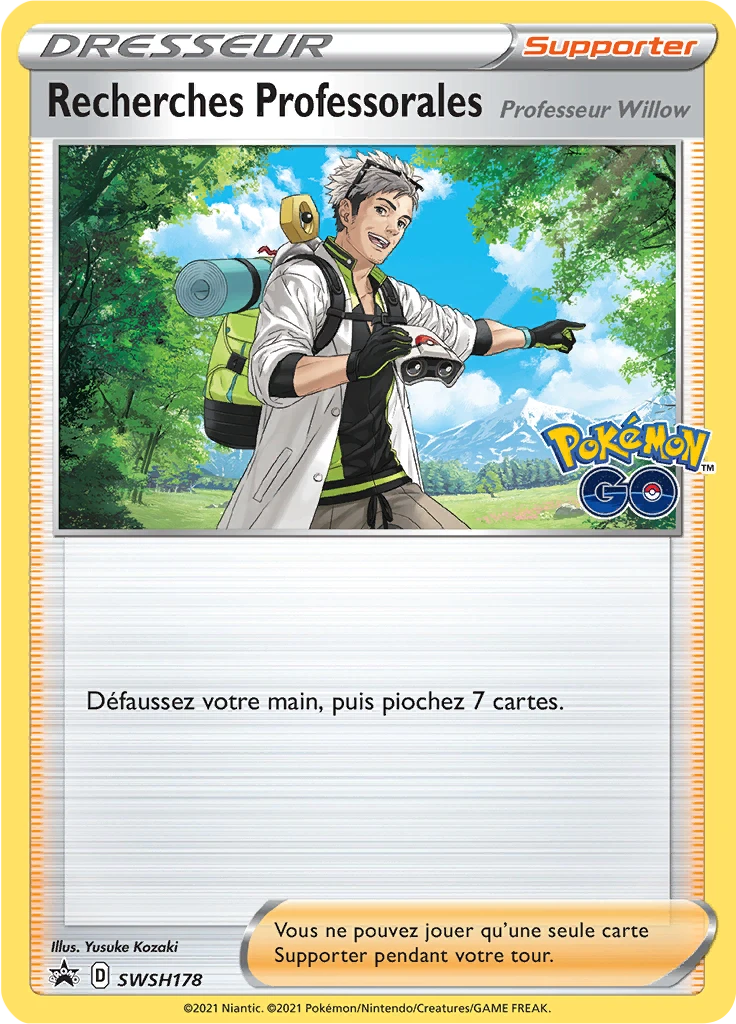 Carte Pokémon Recherches Professorales de l'extension Promo SWSH