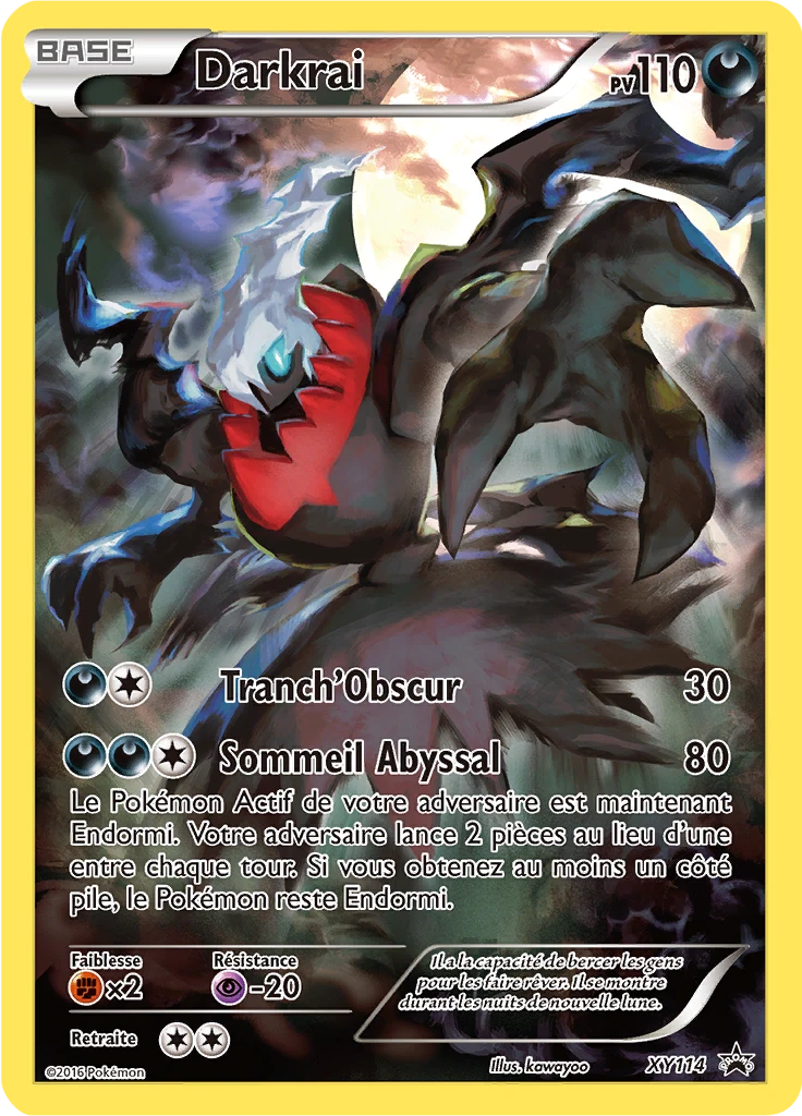 Carte Pokémon Darkrai de l'extension Promo XY