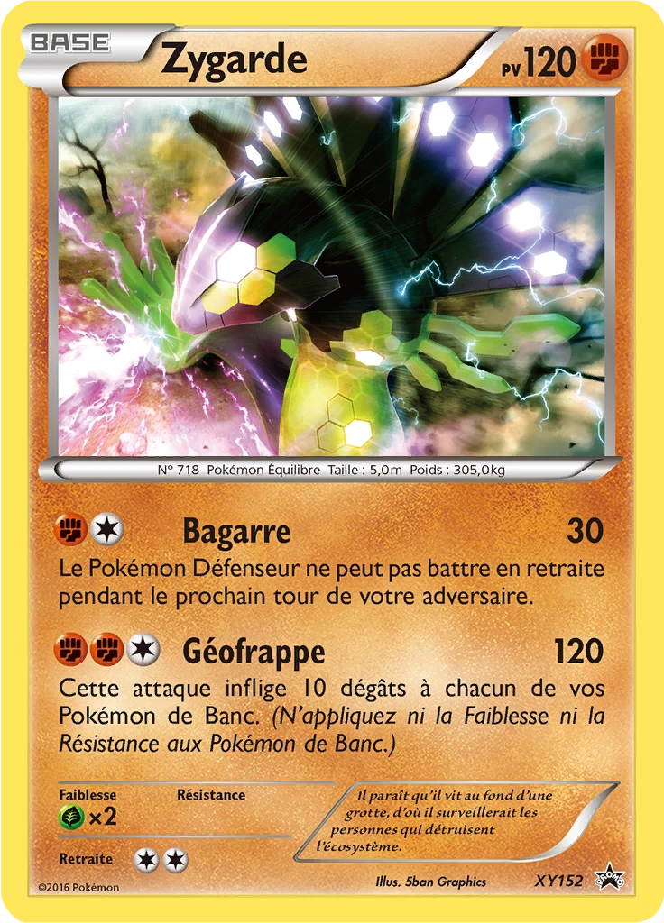 Carte Pokémon Zygarde de l'extension Promo XY