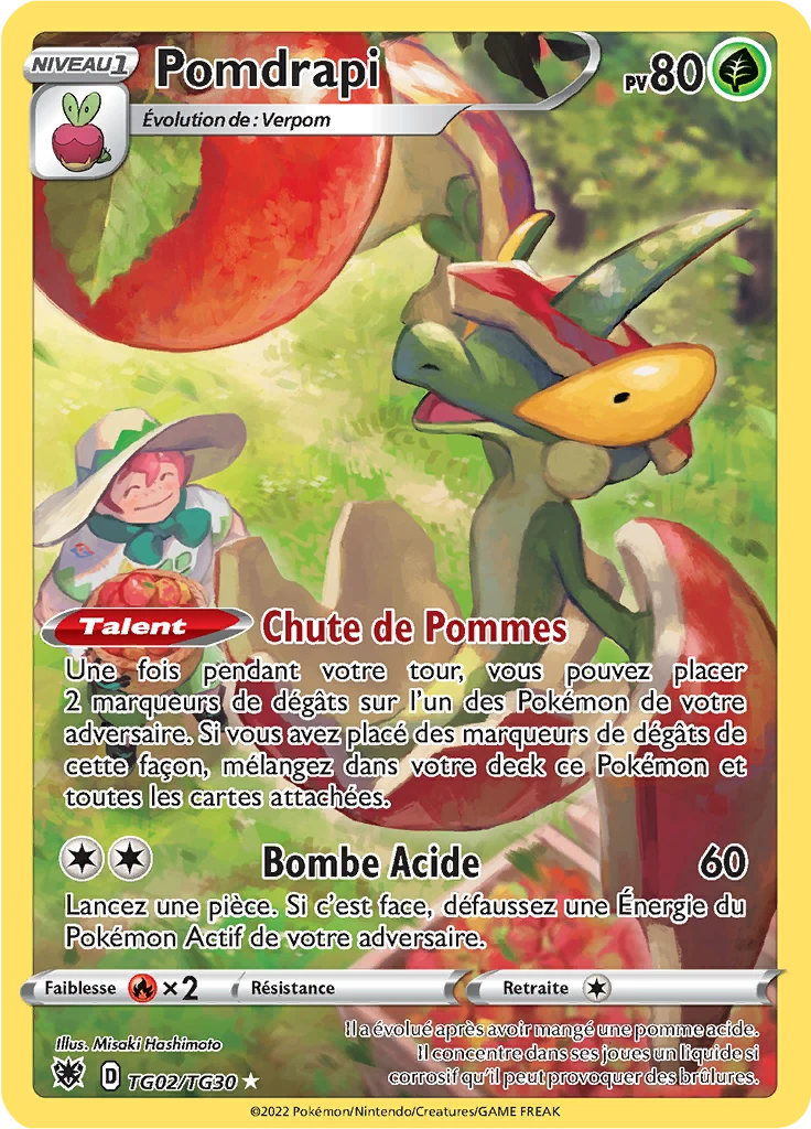 Carte Pokémon Pomdrapi de l'extension Astres Radieux