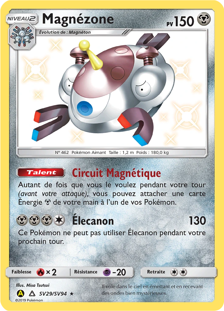 Carte Pokémon Magnézone de l'extension Destinées Occultes