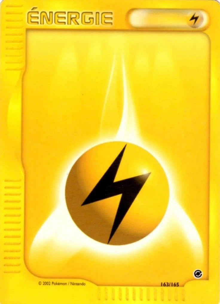 Carte Pokémon Énergie Électrique de l'extension Expedition