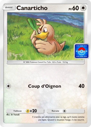 Carte Pokémon Canarticho de l'extension Promo-A