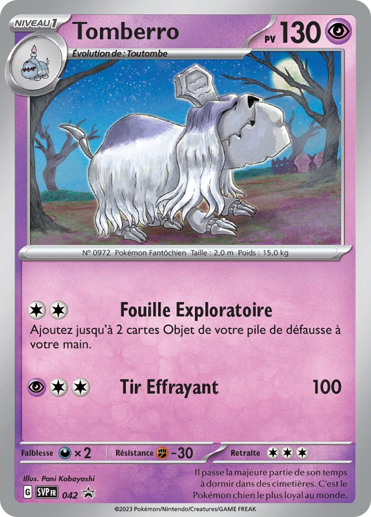 Carte Pokémon Tomberro de l'extension SVP Black Star Promos