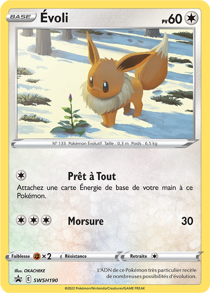 Carte Pokémon Évoli de l'extension Promo SWSH