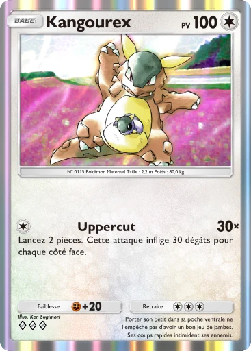 Carte Pokémon Kangourex de l'extension Puissance Génétique
