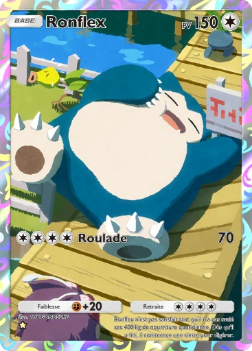 Carte Pokémon Ronflex de l'extension Puissance Génétique