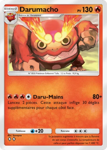 Carte Pokémon Darumacho de l'extension Méga-Ascension