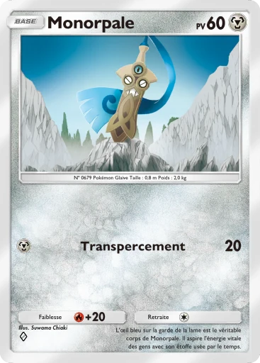 Carte Pokémon Monorpale de l'extension Booster de Luxe Méga