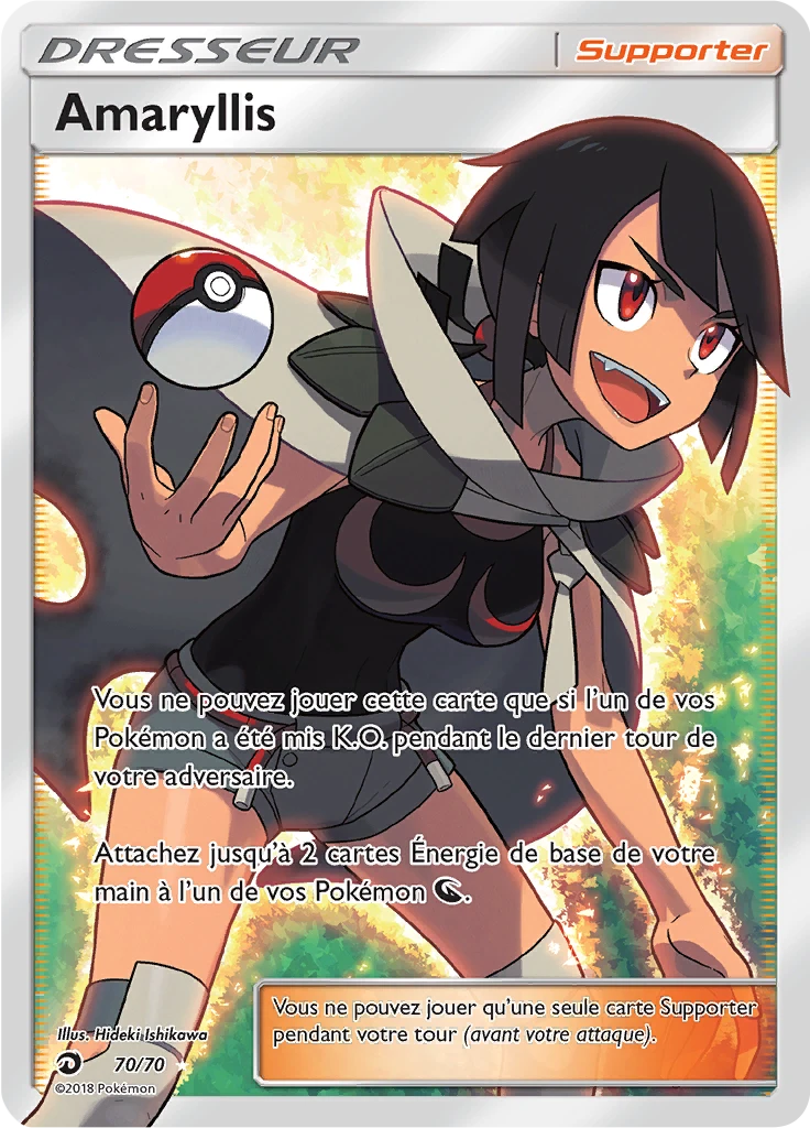 Carte Pokémon Amaryllis de l'extension Majesté Des Dragons