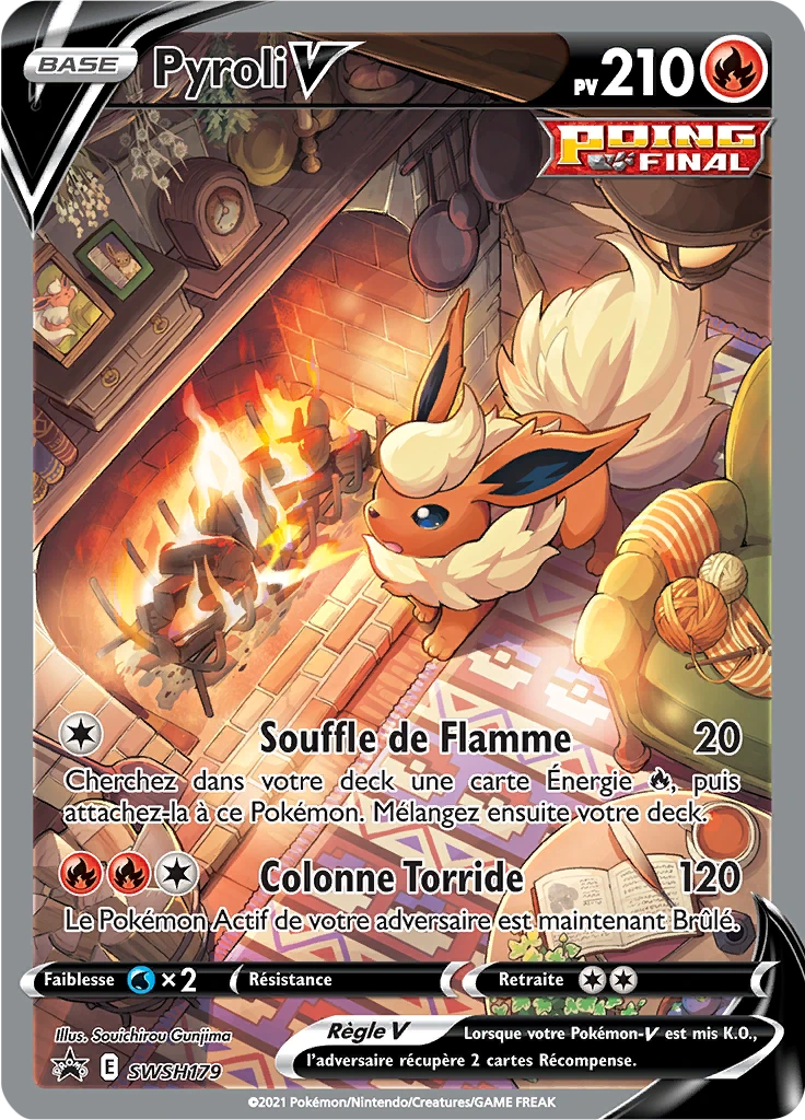 Carte Pokémon Pyroli V de l'extension Promo SWSH