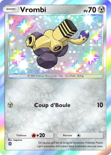 Carte Pokémon Vrombi de l'extension Réjouissances Rayonnantes