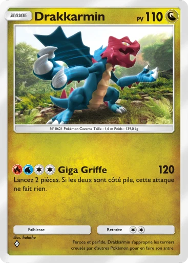 Carte Pokémon Drakkarmin de l'extension Méga-Ascension