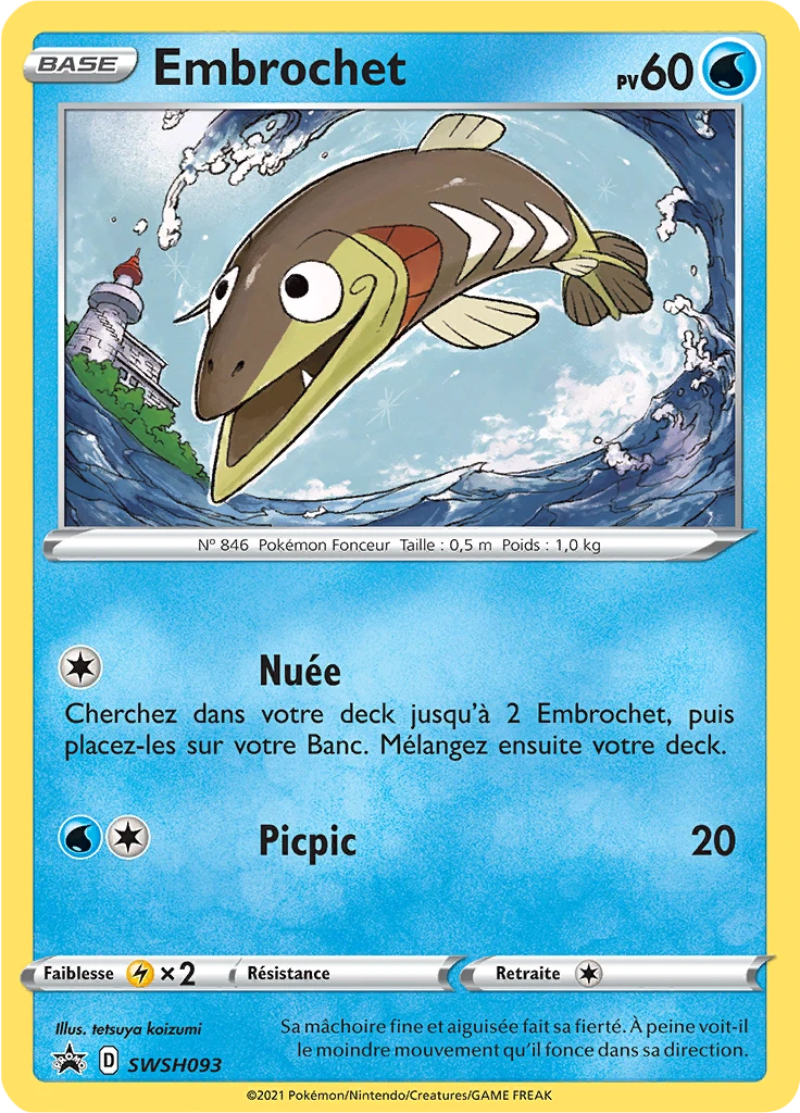 Carte Pokémon Embrochet de l'extension Promo SWSH