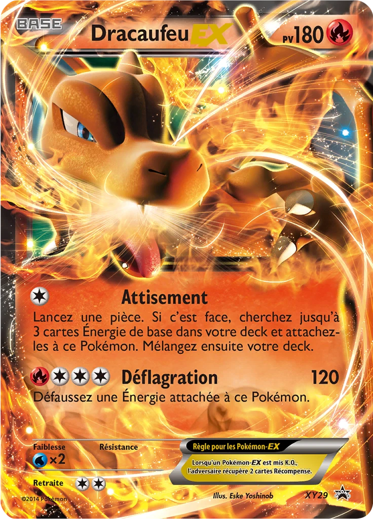 Carte Pokémon Dracaufeu EX de l'extension Promo XY