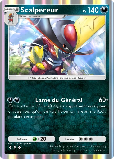 Carte Pokémon Scalpereur de l'extension Propulsion Paradoxe