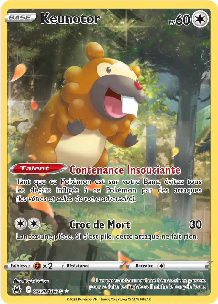 Carte Pokémon Keunotor de l'extension Zénith Suprême