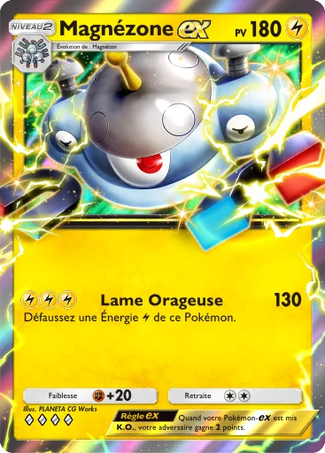 Carte Pokémon Magnézone-ex de l'extension Aura Palpitante
