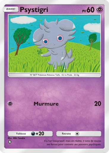 Carte Pokémon Psystigri de l'extension Aura Palpitante