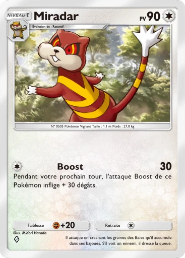 Carte Pokémon Miradar de l'extension Aura Palpitante