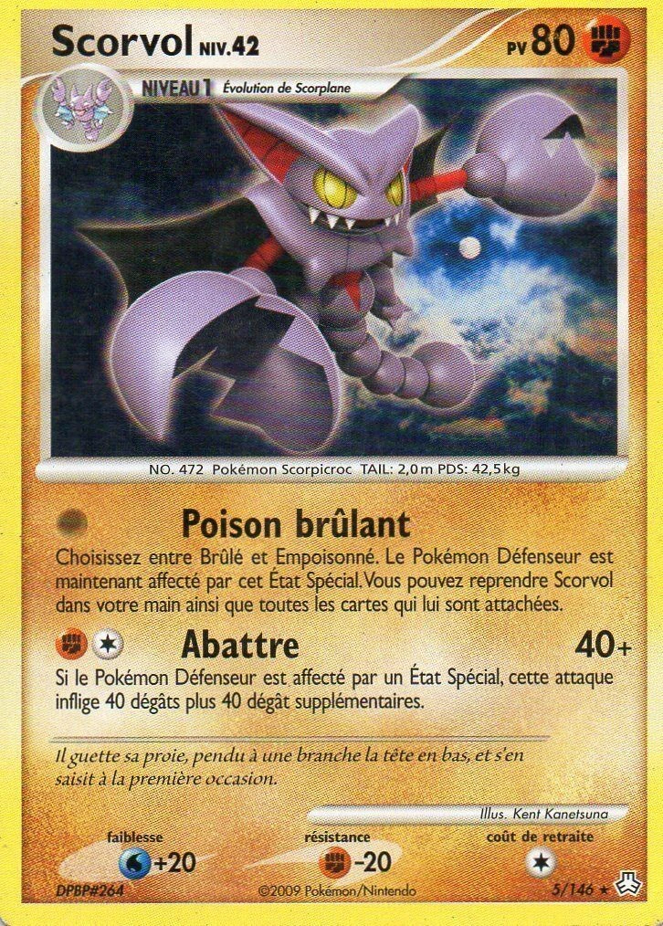 Carte Pokémon Scorvol de l'extension Éveil des Légendes