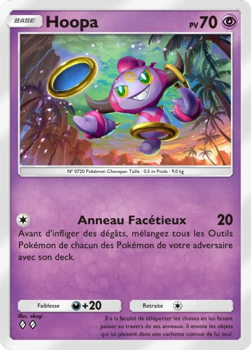 Carte Pokémon Hoopa de l'extension Domination Céleste