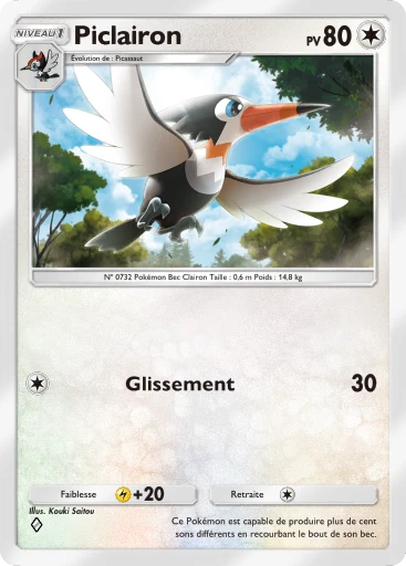 Carte Pokémon Piclairon de l'extension Gardiens Astraux