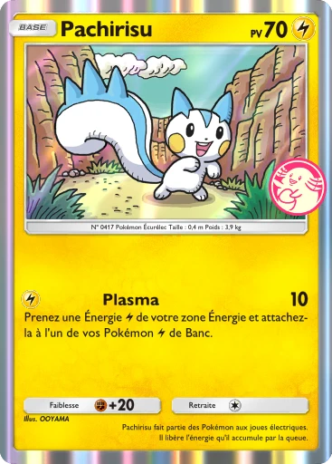 Carte Pokémon Pachirisu de l'extension Promo-A