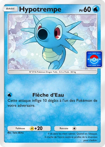 Carte Pokémon Hypotrempe de l'extension Promo-A