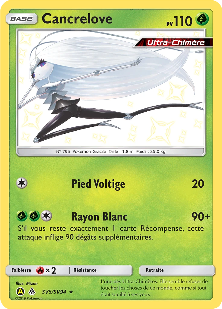 Carte Pokémon Cancrelove de l'extension Destinées Occultes