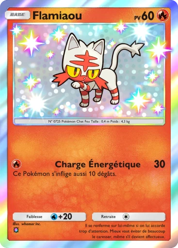 Carte Pokémon Flamiaou de l'extension Méga-Ascension