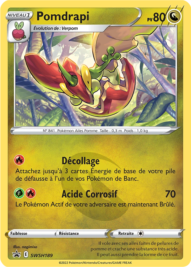 Carte Pokémon Pomdrapi de l'extension Promo SWSH