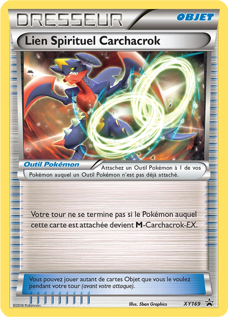 Carte Pokémon Lien Spirituel Carchacrok de l'extension Promo XY
