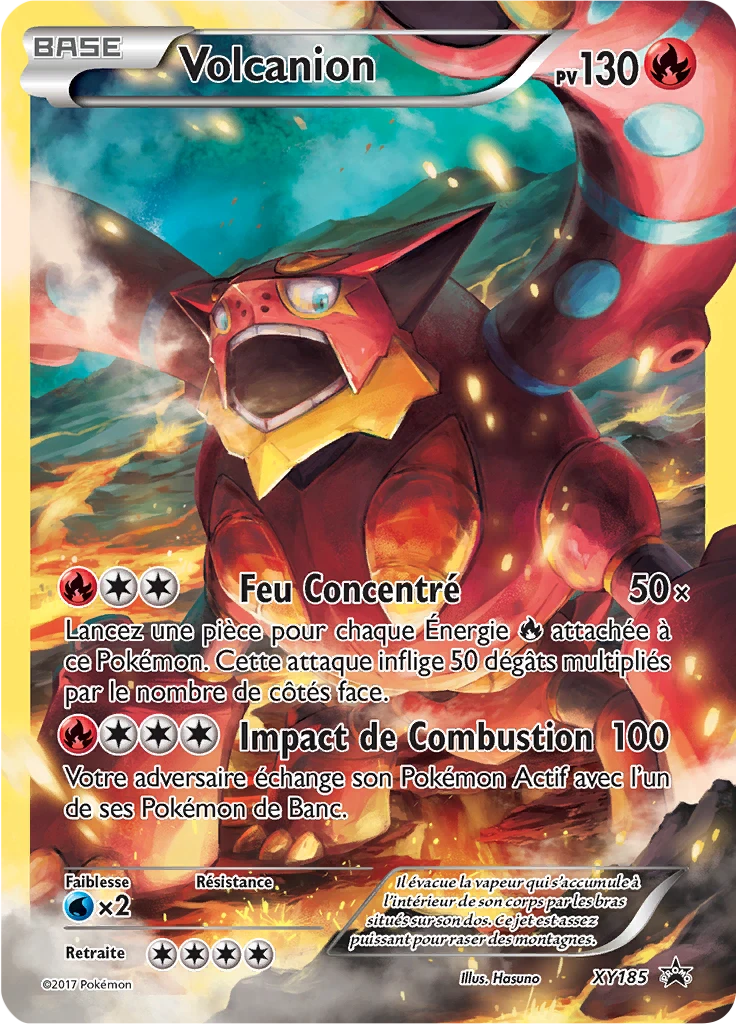 Carte Pokémon Volcanion de l'extension Promo XY