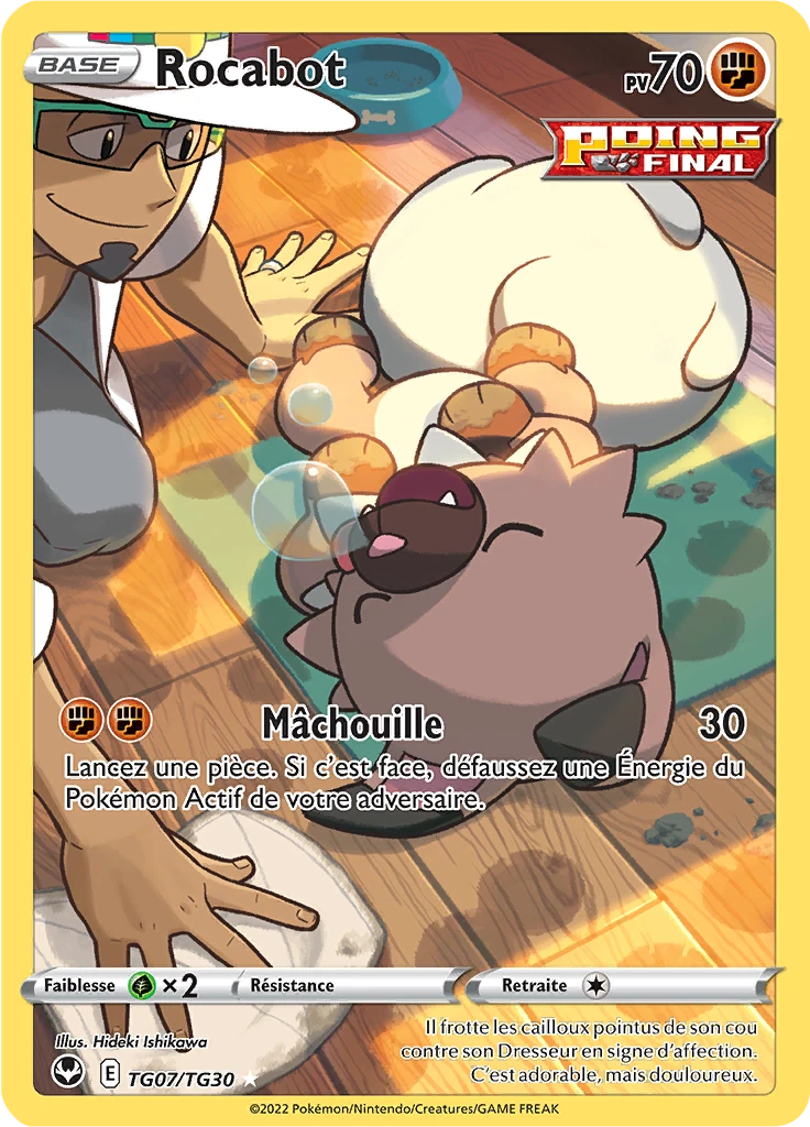 Carte Pokémon Rocabot de l'extension Tempête Argentée
