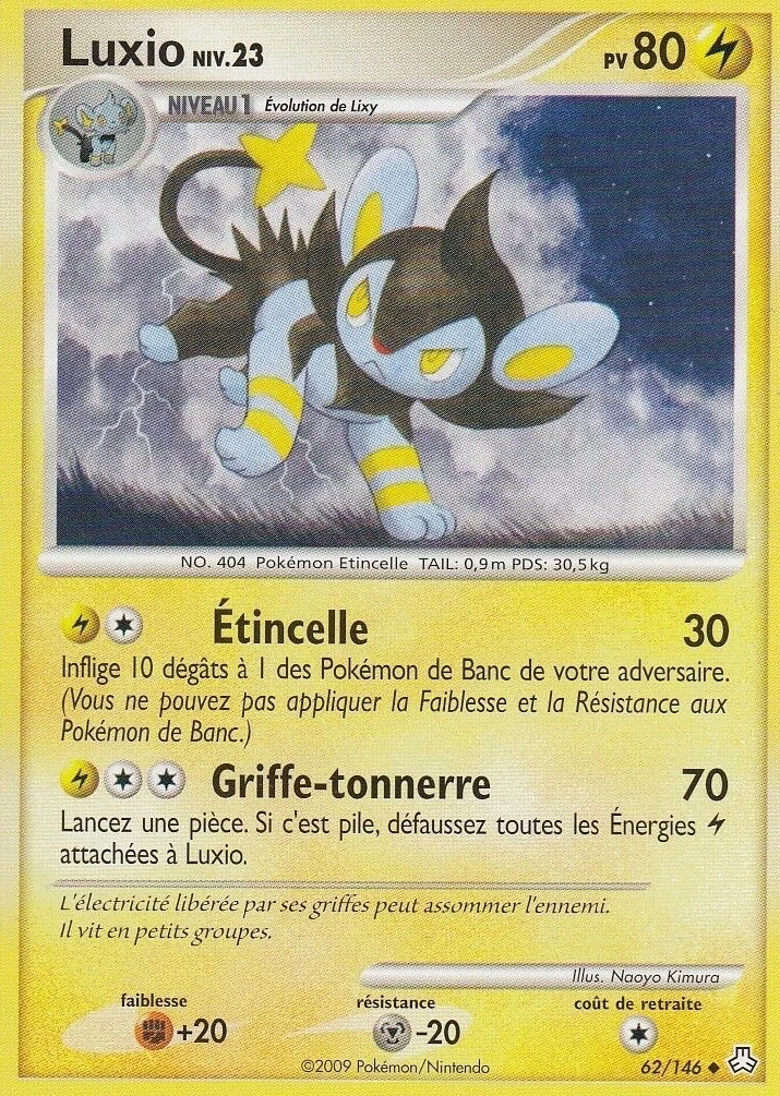 Carte Pokémon Luxio de l'extension Éveil des Légendes