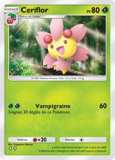 Carte Pokémon Ceriflor de l'extension Lumière Triomphale
