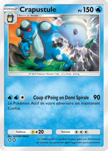Carte Pokémon Crapustule de l'extension Méga-Ascension