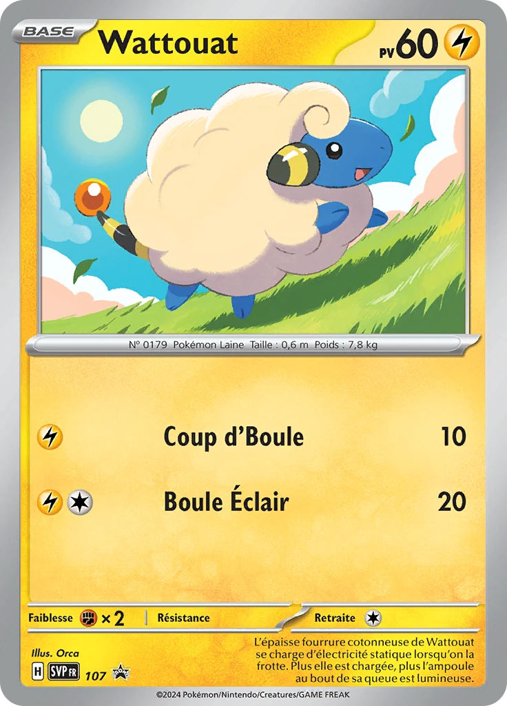 Carte Pokémon Wattouat de l'extension SVP Black Star Promos