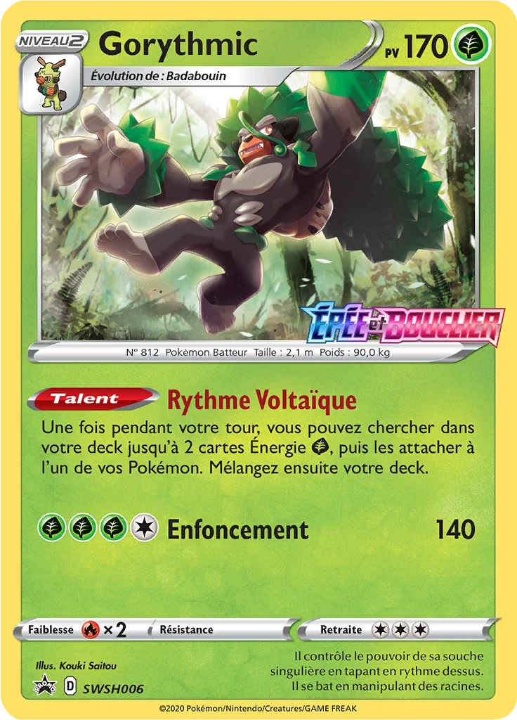 Carte Pokémon Gorythmic de l'extension Promo SWSH