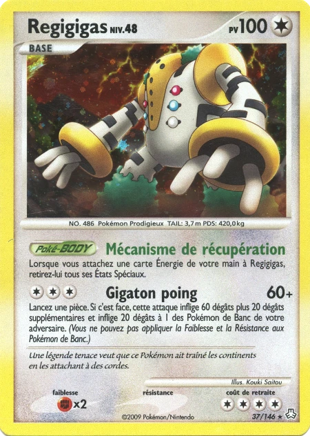 Carte Pokémon Regigigas de l'extension Éveil des Légendes