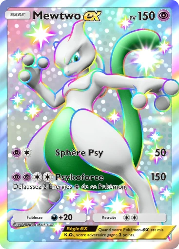 Carte Pokémon Mewtwo-ex de l'extension Promo-A