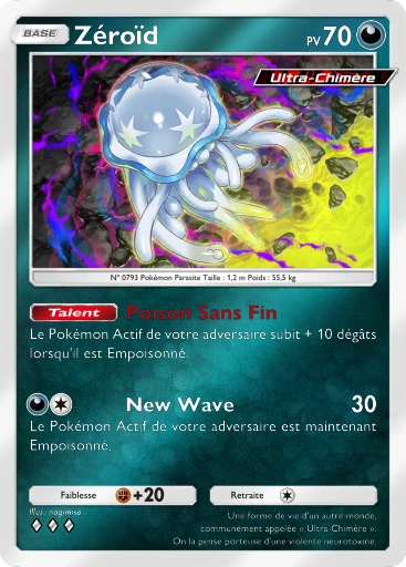 Carte Pokémon Zéroïd de l'extension Booster de Luxe ex