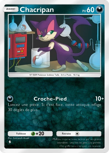 Carte Pokémon Chacripan de l'extension Embrasement Écarlate