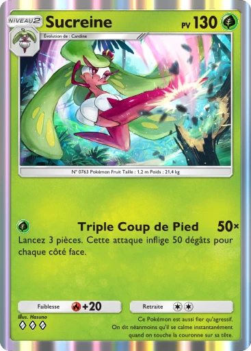 Carte Pokémon Sucreine de l'extension Gardiens Astraux